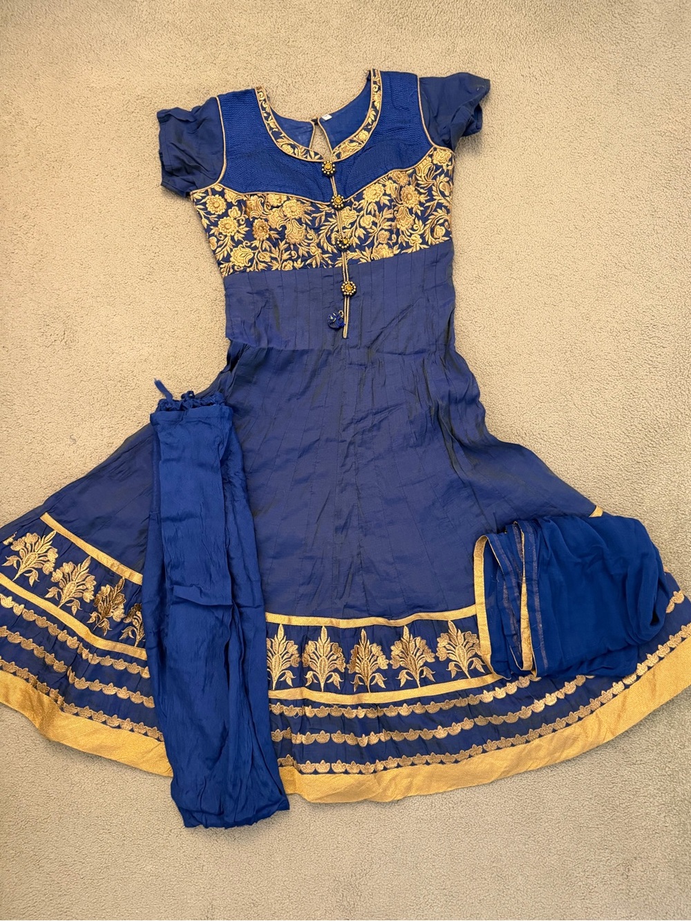 Anarkali Dress Set - blue